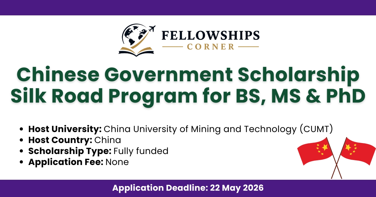 Chinese Government Scholarship Silk Road Program for BS, MS & PhD