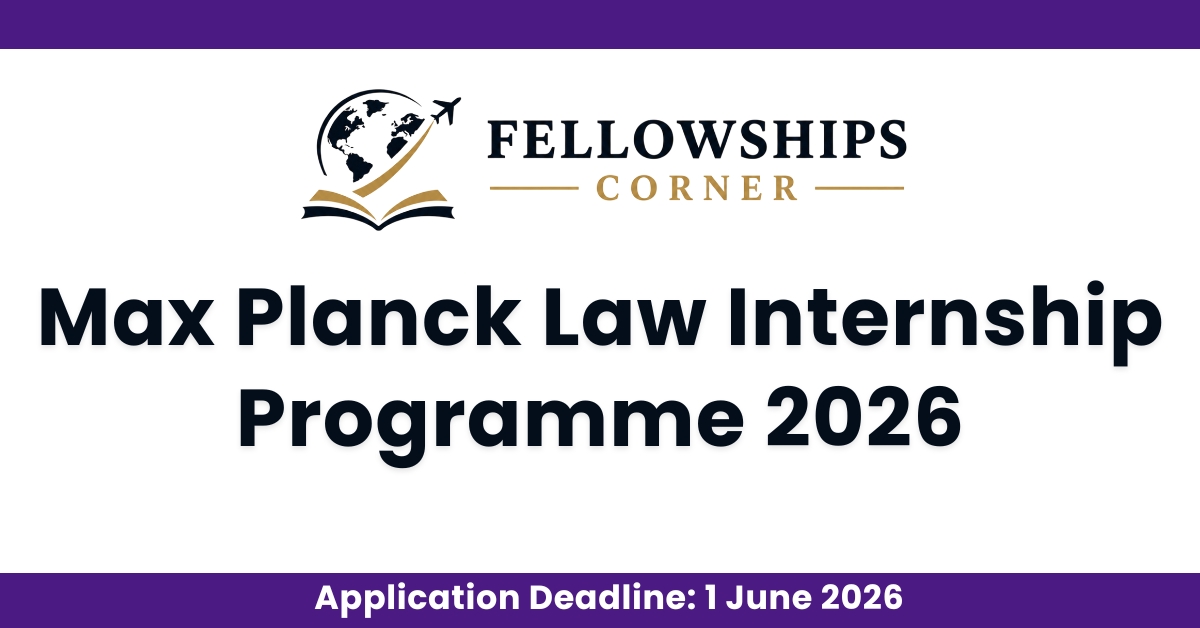 Max Planck Law Internship Programme 2026