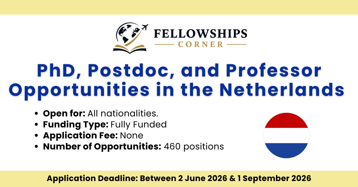 PhD, Postdoc, and Professor Opportunities in the Netherlands
