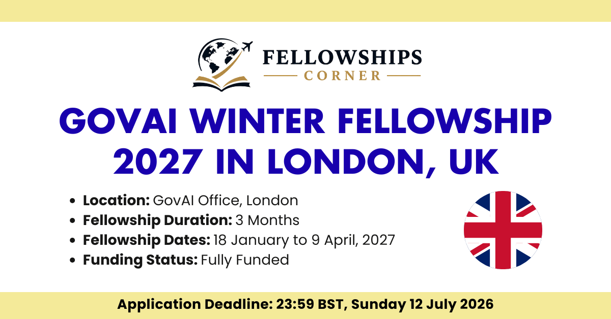 GovAI Winter Fellowship 2027 in London, UK