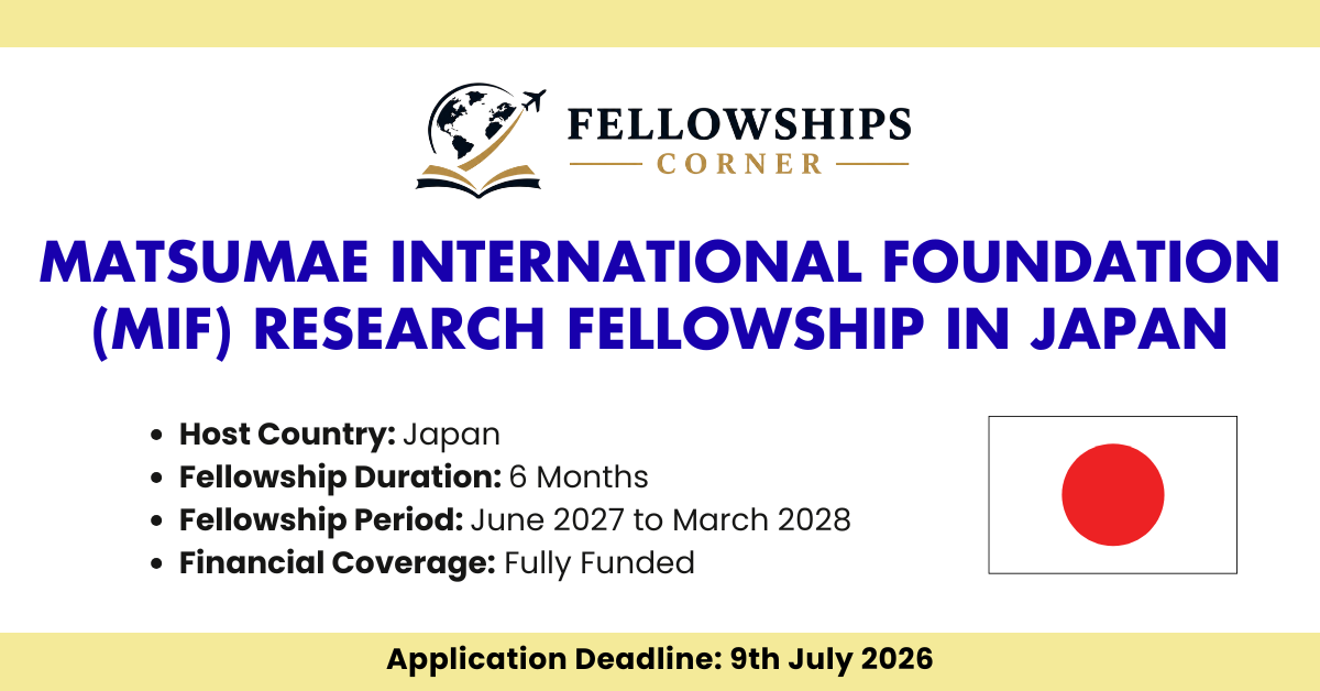 Matsumae International Foundation (MIF) Research Fellowship in Japan