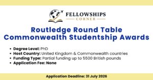 Routledge Round Table Commonwealth Studentship Awards