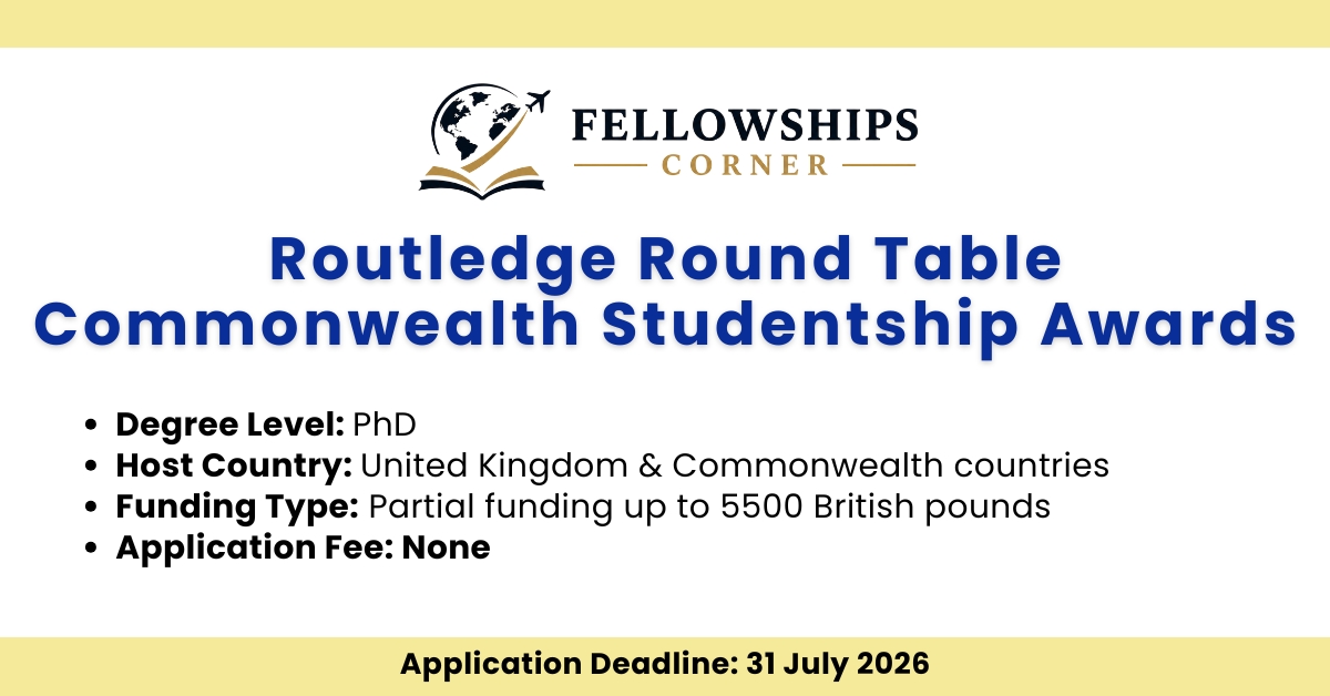Routledge Round Table Commonwealth Studentship Awards