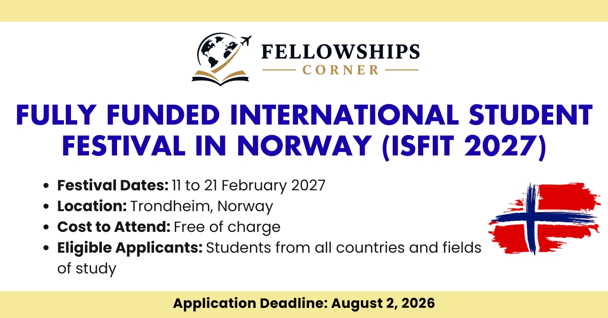 Fully Funded International Student Festival in Norway (ISFiT 2027)