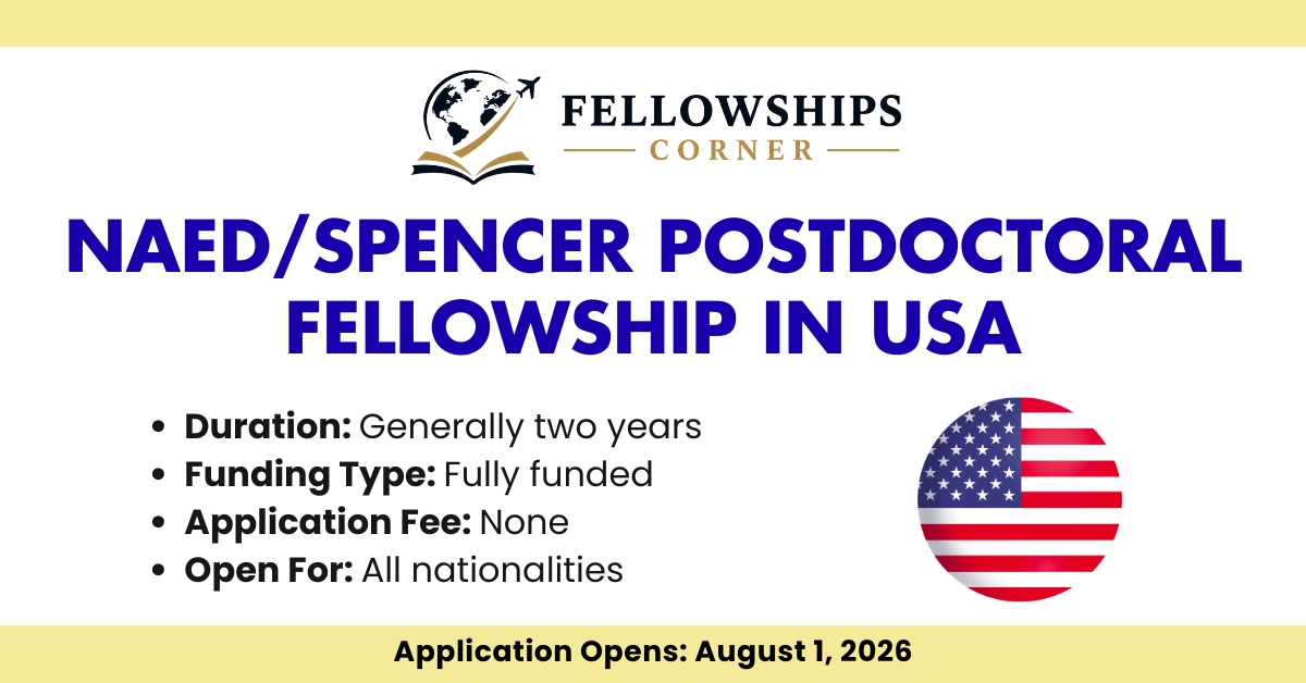 NAEd/Spencer Postdoctoral Fellowship in USA
