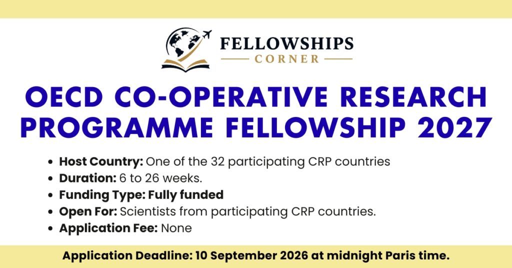 OECD Co-operative Research Programme Fellowship 2027