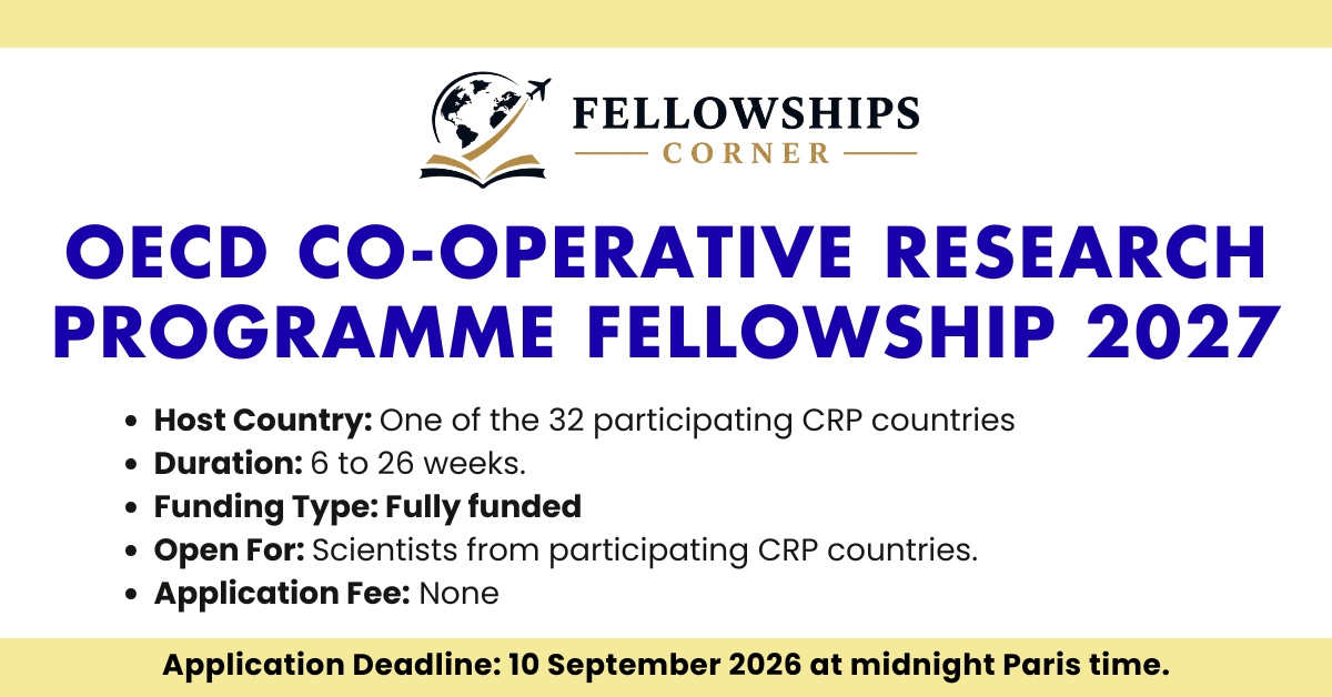 OECD Co-operative Research Programme Fellowship 2027