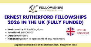 Ernest Rutherford Fellowships 2026 in the UK (Fully Funded)