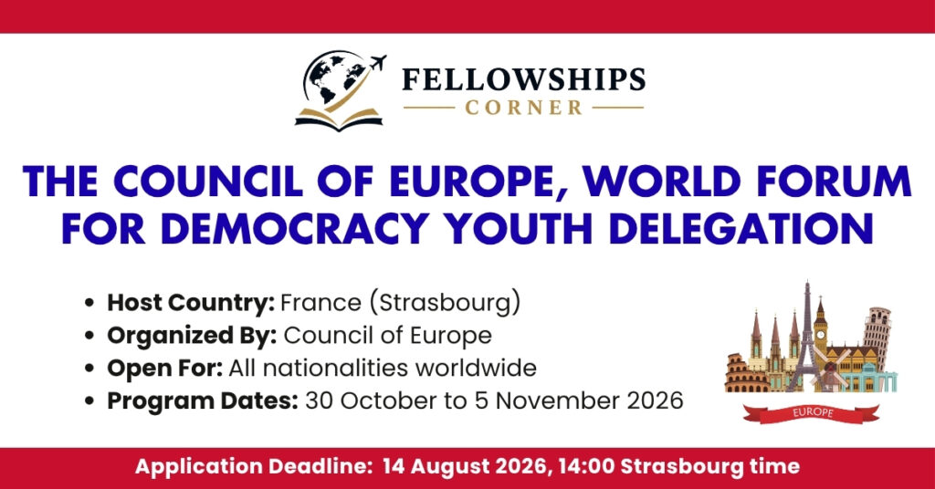 The Council of Europe, World Forum for Democracy Youth Delegation