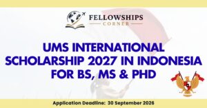 UMS International Scholarship 2027 in Indonesia FOR BS, MS & PHD